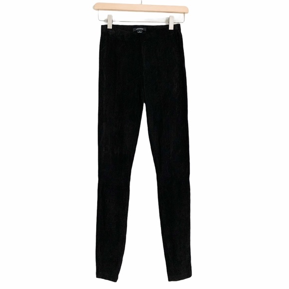 LAMARQUE 100% Leather Suede Moto Leggings size Small - Picture 2 of 10